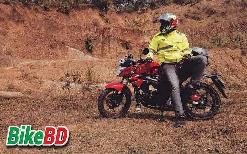 suzuki gixxer 150 dd dual disc red color tour